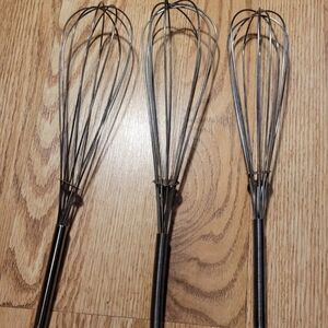 Lot of three Wire Whisks